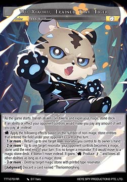 Wu Xiaohu, Trained Tiny Tiger // Wu Xiaohu, Trained Tiny Tiger!? (V.1 - Double Rare) - Thoth of the Trinity