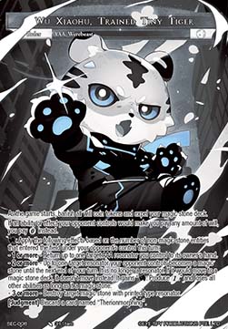 Wu Xiaohu, Trained Tiny Tiger // Wu Xiaohu, Trained Tiny Tiger!? (V.2 - Secret Rare) - Thoth of the Trinity