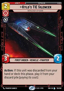 Kylo's TIE Silencer, Ruthlessly Efficient - Shadows of the Galaxy
