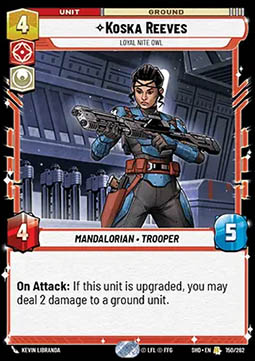 Koska Reeves, Loyal Nite Owl - Shadows of the Galaxy