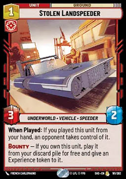 Stolen Landspeeder - Shadows of the Galaxy