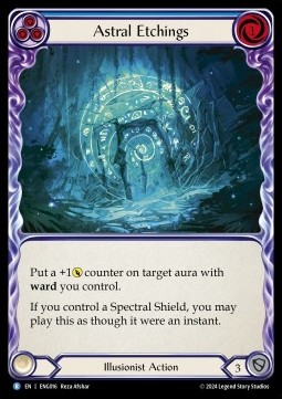 Astral Etchings (Blue) (Regular) - Part the Mistveil - Enigma Blitz Deck
