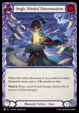 Single Minded Determination (Blue) (Regular) - Part the Mistveil - Enigma Blitz Deck