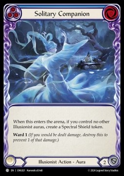 Solitary Companion (Blue) (Regular) - Part the Mistveil - Enigma Blitz Deck