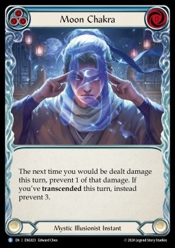 Moon Chakra (Blue) (Regular) - Part the Mistveil - Enigma Blitz Deck