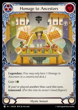 Homage to Ancestors // Inner Chi (Regular) - Part the Mistveil - Enigma Blitz Deck
