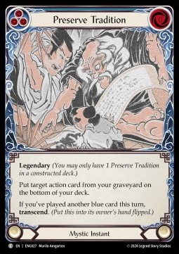 Preserve Tradition // Inner Chi (Regular) - Part the Mistveil - Enigma Blitz Deck