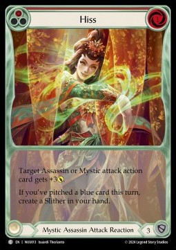 Hiss (Red) (Extended Art Regular) - Part the Mistveil - Nuu Blitz Deck