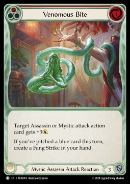 Venomous Bite (Red) (Regular) - Part the Mistveil - Nuu Blitz Deck