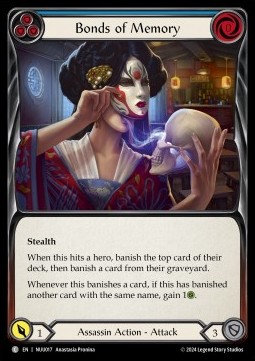 Bonds of Memory (Blue) (Regular) - Part the Mistveil - Nuu Blitz Deck