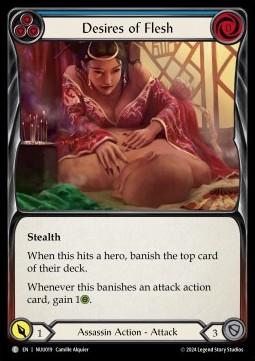 Desires of Flesh (Blue) (Regular) - Part the Mistveil - Nuu Blitz Deck