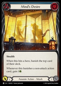 Mind's Desire (Blue) (Regular) - Part the Mistveil - Nuu Blitz Deck