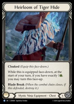 Heirloom of Tiger Hide (Regular) - Part the Mistveil - Zen Blitz Deck