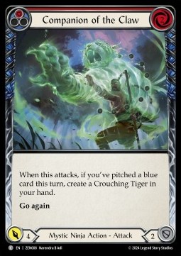 Companion of the Claw (Red) (Regular) - Part the Mistveil - Zen Blitz Deck