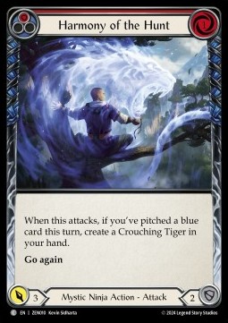 Harmony of the Hunt (Red) (Regular) - Part the Mistveil - Zen Blitz Deck