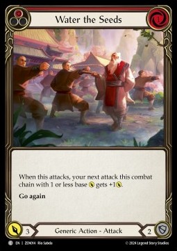 Water the Seeds (Red) (Regular) - Part the Mistveil - Zen Blitz Deck