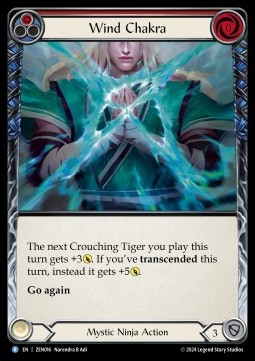 Wind Chakra (Red) (Regular) - Part the Mistveil - Zen Blitz Deck