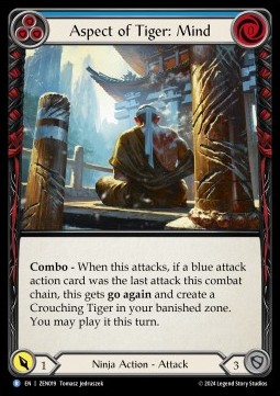 Aspect of Tiger: Mind (Regular) - Part the Mistveil - Zen Blitz Deck