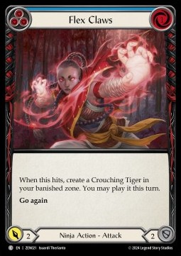 Flex Claws (Blue) (Regular) - Part the Mistveil - Zen Blitz Deck