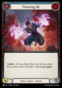 Pouncing Qi (Blue) (Regular) - Part the Mistveil - Zen Blitz Deck