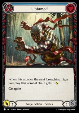 Untamed (Blue) (Regular) - Part the Mistveil - Zen Blitz Deck