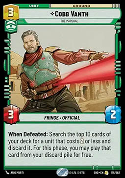 Cobb Vanth, The Marshal - Shadows of the Galaxy