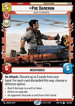 Poe Dameron, Quick to Improvise - Shadows of the Galaxy