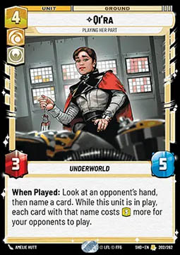 Qi'ra, Playing Her Part - Shadows of the Galaxy