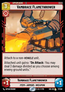 Vambrace Flamethrower - Shadows of the Galaxy