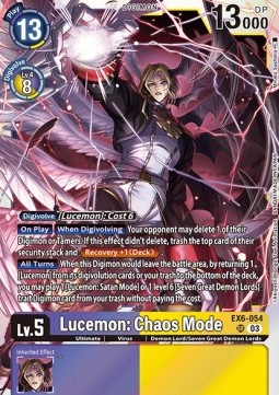 Lucemon: Chaos Mode (EX6-054) (V.1) - Infernal Ascension