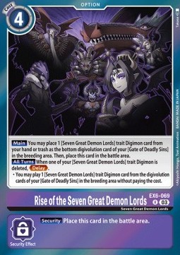 Rise of the Seven Great Demon Lords (EX6-069) - Infernal Ascension