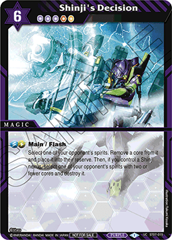 Shinji's Decision (V.1 - Uncommon) - Promos: Halo of Awakening