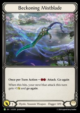 Beckoning Mistblade (Cold Foil) - LGS Promos