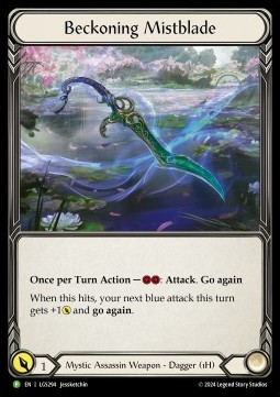 Beckoning Mistblade (Cold Foil) - LGS Promos