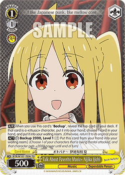 Talk About Favorite Music~ Nijika Ijichi (V.1 - Trial Deck) - Bocchi the Rock!