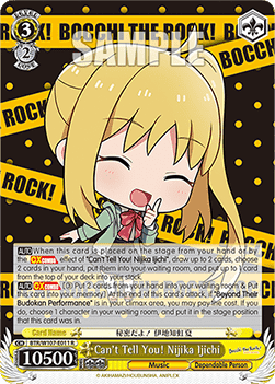 Can't Tell You! Nijika Ijichi (V.1 - Rare) - Bocchi the Rock!