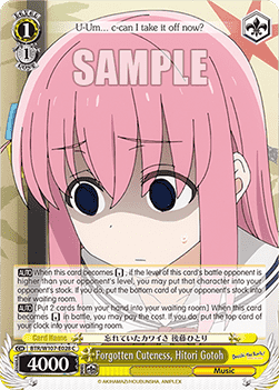 Forgotten Cuteness, Hitori Gotoh (V.1 - Common) - Bocchi the Rock!