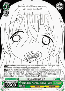 Hidden Name, Ikuyo Kita (V.1 - Rare) - Bocchi the Rock!