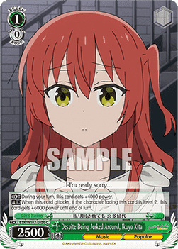 Despite Being Jerked Around, Ikuyo Kita (V.1 - Common) - Bocchi the Rock!