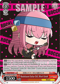 Reminiscent Guitar Girl, Hitori Gotoh (V.1 - Uncommon) - Bocchi the Rock!
