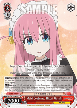Maid Costume, Hitori Gotoh (V.2 - Super Rare) - Bocchi the Rock!