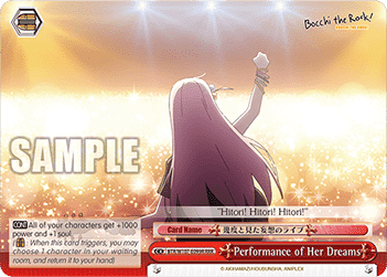 Performance of Her Dreams (V.2 - Triple Rare) - Bocchi the Rock!