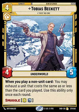Tobias Beckett, I Trust No One - Shadows of the Galaxy