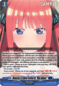 Memories of School Festival for "Nino Nakano" [D-Format] - Illusionless Strife