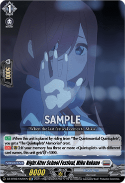 Night After School Festival, Miku Nakano [D-Format] - Illusionless Strife
