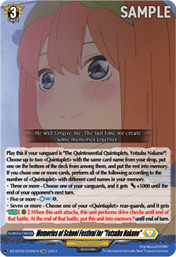 Memories of School Festival for "Yotsuba Nakano" [D-Format] - Illusionless Strife