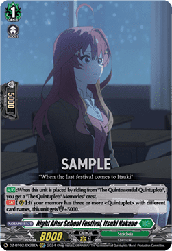 Night After School Festival, Itsuki Nakano [D-Format] - Illusionless Strife