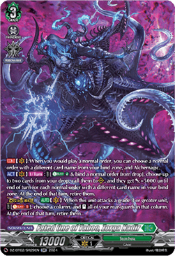 Fated One of Taboo, Zorga Nadir [D-Format] (V.4 - Silver Rare) - Illusionless Strife