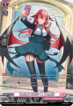 Today's Selfie, Freydis [D-Format] (V.3 - Silver Rare) - Illusionless Strife