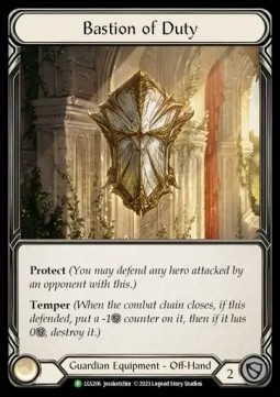 Bastion of Duty (Rainbow Foil) - LGS Promos